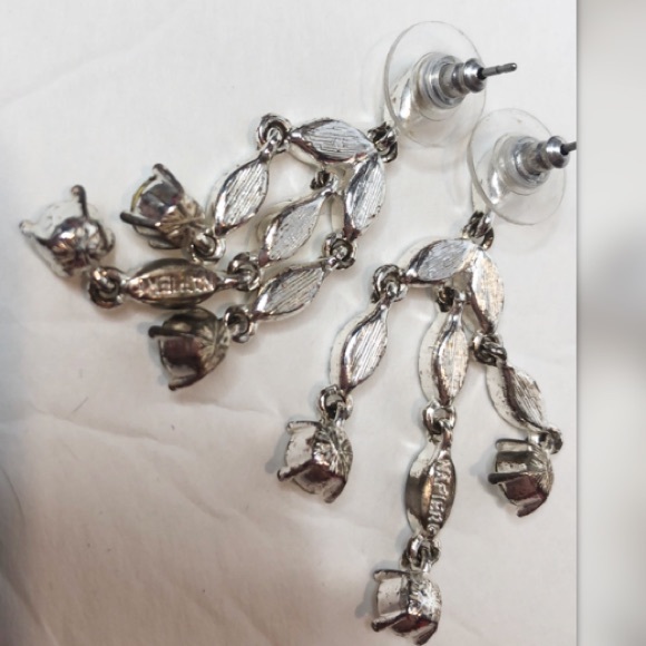 Napier silver dangle earrings - Picture 5 of 5